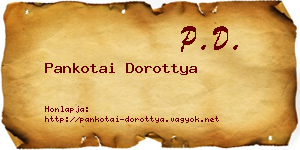 Pankotai Dorottya névjegykártya